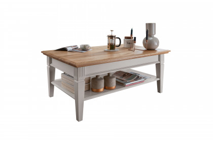 WZ-0622 von GK Möbelvertrieb - Couchtisch Kiefer weiß/ Eiche