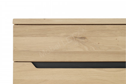 Ameno-living von Decker - Sideboard aus Wildeiche mit Absetzung in Schiefergrau