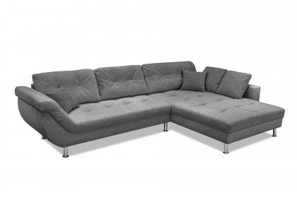 Brooklyn-LE26 von Exxpo - Polstergarnitur rechts dark grey