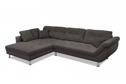 Brooklyn-LE26 von Exxpo - Ecksofa links espresso