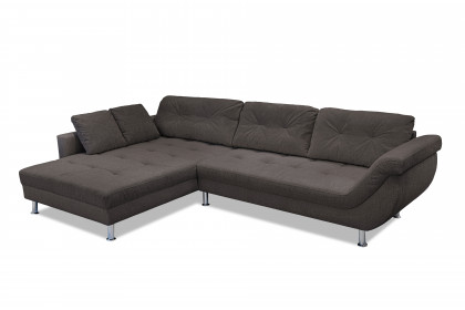 Brooklyn-LE26 von Exxpo - Ecksofa links espresso