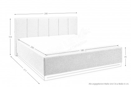 Franklin von set one by Musterring - Polsterbett 180 beige
