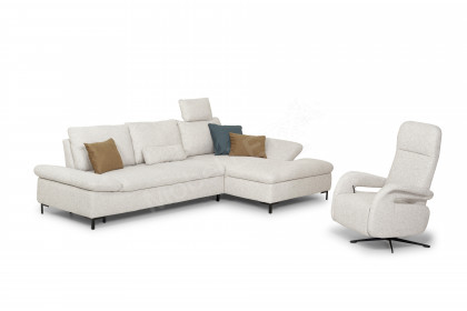 Easy von Dietsch - Ecksofa creme