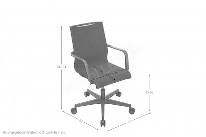 Zitwell 40 aus der Kollektion Letz - Homeofficestuhl in Schwarz