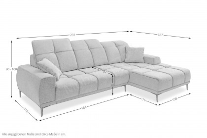 Nesto von Benformato - Polstersofa rechts dunkelgrün