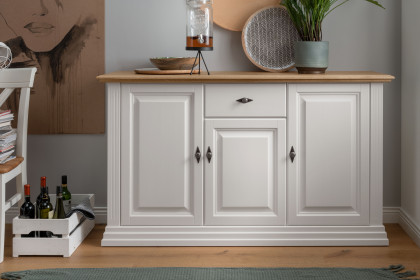 WZ-0622 von GK Möbelvertrieb - Sideboard I Kiefer weiß/ Eiche