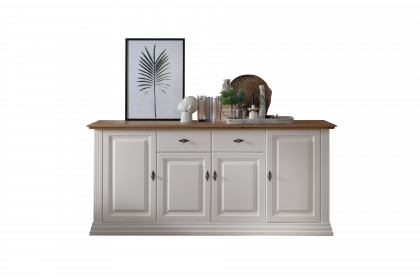 WZ-0622 von GK Möbelvertrieb - Sideboard II Kiefer weiß/ Eiche