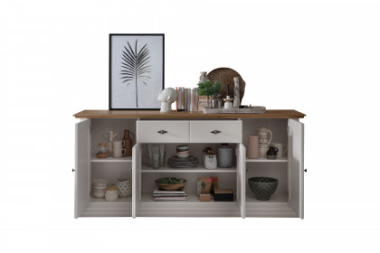 WZ-0622 von GK Möbelvertrieb - Sideboard II Kiefer weiß/ Eiche