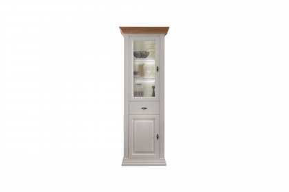 WZ-0622 von GK Möbelvertrieb - Vitrine I Kiefer weiß/ Eiche