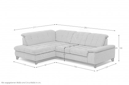 MP-IN18012 von Megapol - Ecksofa ice