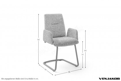 Zoe 3.0 von Venjakob - Esszimmerstuhl mit Armlehnen