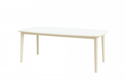 #119 Dining Table von Skovby - Esstisch in Nanolaminat weiß & Eiche weiß geölt
