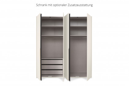 Venice von set one by Musterring - Schrank champagner mit Beleuchtung