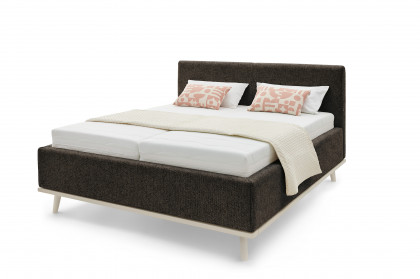Delphi von Musterring - Polsterbett KT2 in Schwarz-Beige