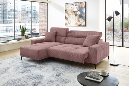 Orio von Benformato - Ecksofa Variante links rosa