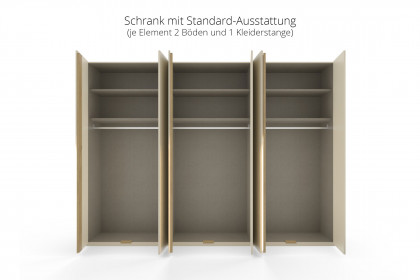 Venice von set one by Musterring - 6-türiger Schrank mit Akzent-Beleuchtung