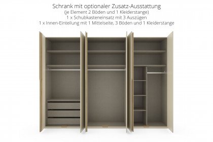 Venice von set one by Musterring - 6-türiger Schrank mit Akzent-Beleuchtung