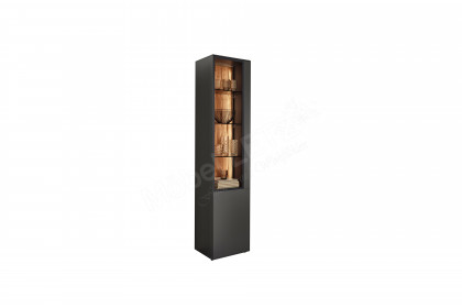 WM 2470 von Wöstmann - Vitrine in graphitgrauem Lack