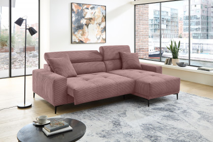 Orio von Benformato - Ecksofa Variante rechts rosa