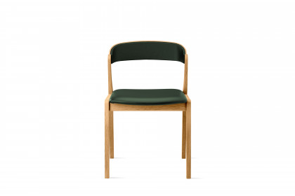 #826 Dining Chair von Skovby - Stuhl Eiche natur geölt/ grün