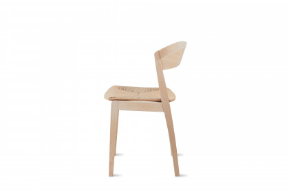 #827 Dining Chair von Skovby - Stuhl Eiche massiv, weiß geölt