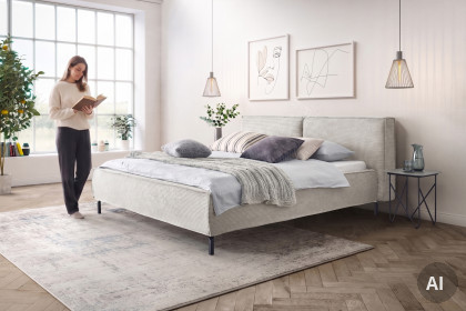 Calas von Candy Sleep - Polsterbett light-grey