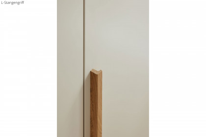 Montino von Musterring - Drehtürenschrank Balkeneiche - Lack grün