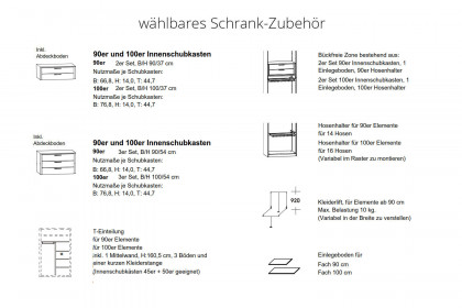 Montino von Musterring - Drehtürenschrank Balkeneiche - Lack grün
