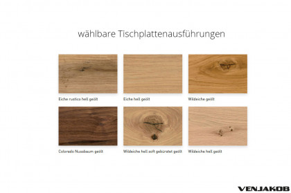 ET 324 Fin von Venjakob - Esstisch Eiche rustico hell, geölt