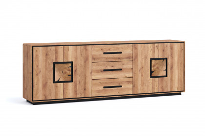 WZ-0625 von GK Möbelvertrieb - Sideboard III aus Wildeiche mit Hirnholz