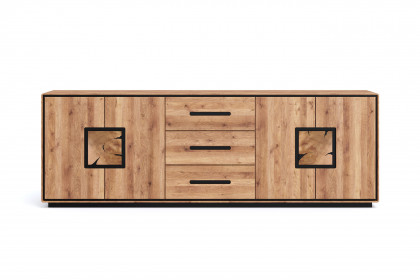 WZ-0625 von GK Möbelvertrieb - Sideboard III aus Wildeiche mit Hirnholz