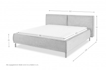 Calas von Candy Sleep - Polsterbett taupe