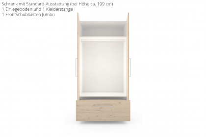 MULTIFLEX von Schlüter Möbelfabrik - Kleiderschrank BASIC mit Jumbo-Auszug