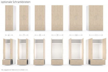MULTIFLEX von Schlüter Möbelfabrik - Kleiderschrank BASIC mit Jumbo-Auszug