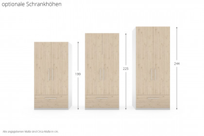 MULTIFLEX von Schlüter Möbelfabrik - Kleiderschrank BASIC mit Jumbo-Auszug