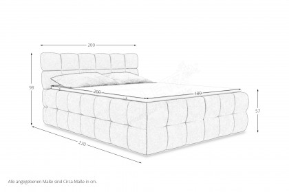 BX-LE-06 von SW KOLLEKTION - Boxspringbett hellblau