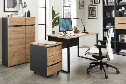 Memphis-Office von Innostyle - Schreibtisch in Artisan Eiche