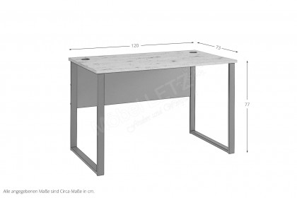 Memphis-Office von Innostyle - Schreibtisch in Artisan Eiche
