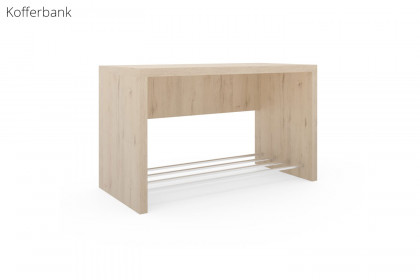 MULTIFLEX von Schlüter Möbelfabrik - Garderoben-Set mit Schreibtisch Eiche