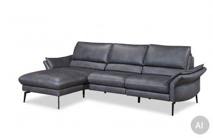 MR 230 von Musterring - Ledersofa links anthrazit