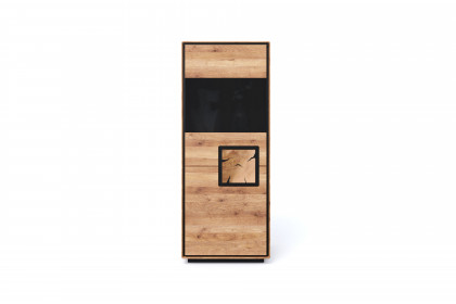 WZ-0625 von GK Möbelvertrieb - Highboard I-L aus Wildeiche mit Hirnholz