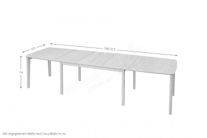 #107 Dining Table von Skovby - Massivholztisch ca. 160 x 101 cm
