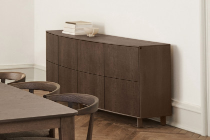 #108 Dining Table von Skovby - Esstisch Eiche furniert, mokka gebeizt