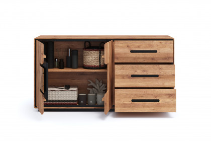 WZ-0625 von GK Möbelvertrieb - Sideboard I aus Wildeiche mit Hirnholz