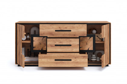 WZ-0625 von GK Möbelvertrieb - Sideboard II aus Wildeiche mit Hirnholz