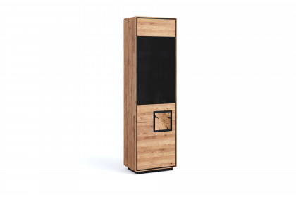WZ-0625 von GK Möbelvertrieb - Vitrine I-L aus Wildeiche mit Hirnholz
