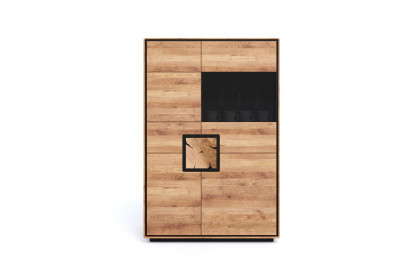 WZ-0625 von GK Möbelvertrieb - Highboard II-R aus Wildeiche mit Hirnholz
