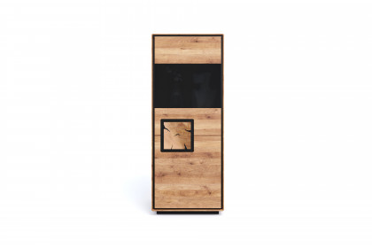 WZ-0625 von GK Möbelvertrieb - Highboard I-R aus Wildeiche mit Hirnholz
