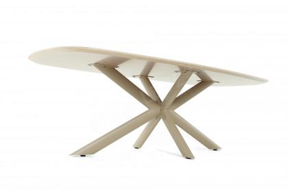 Concept 4 You von BODAHL MØBLER - Esstisch mit Keramikplatte in Macchia-Vecchia Gold