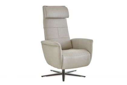 HU-LC17037 von Hukla - Ledersessel alu